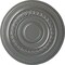 Ekena Millwork Oldham Ceiling Medallion (Fits Canopies up to 8 5/8"), Hand-Painted Silver, 18"OD x 1 1/4"P CM18OLSLS - alternate 1